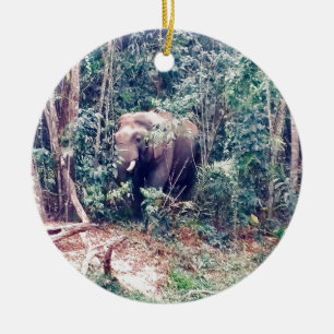 Décoration En Céramique Éléphant en Thaïlande