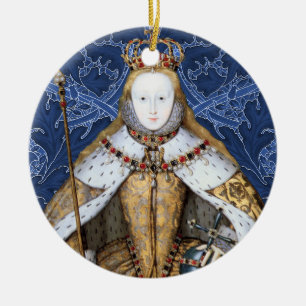 Décoration En Céramique Elizabeth Tudor, reine d'Angleterre