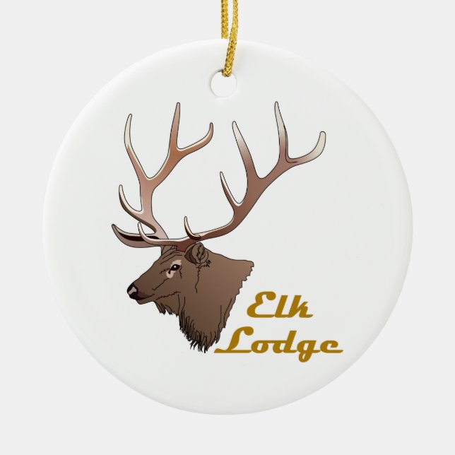 Décoration En Céramique Elk Lodge (Devant)