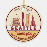 Emblème Skyline de Seattle Washington City