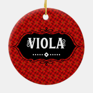 Décoration En Céramique Emblème Viola