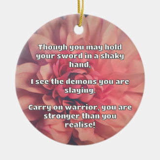 Décoration En Céramique Empath Warrior Citation positive Encouragement