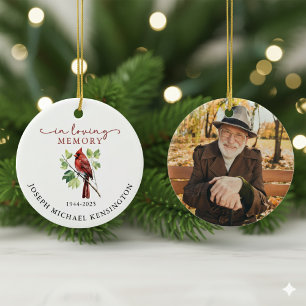 Décoration En Céramique En mémoire d'amour Cardinal Memorial Keepsaké