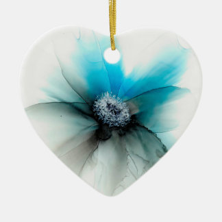 Décoration En Céramique Encres d'alcool Fleur