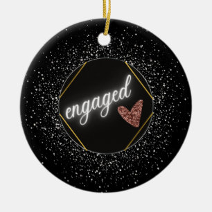 Décoration En Céramique Engaged Glam Black and Silver   