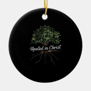 Décoration En Céramique Enraciné dans le Christ - Jésus chrétien