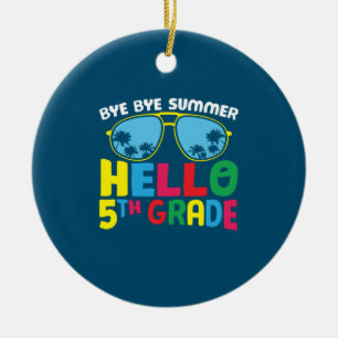 Décoration En Céramique Enseignant de 5e année Bonjour 5e année