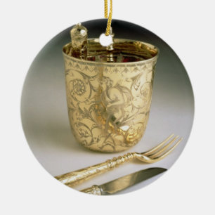 Décoration En Céramique Ensemble de déplacement d'un couteau, d'une