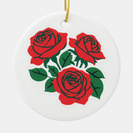 Décoration En Céramique Ensemble de Roses