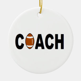 Décoration En Céramique Entraîneur de football américain personnalisé
