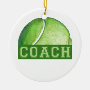 Décoration En Céramique Entraîneur de tennis