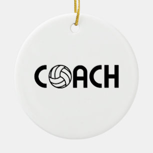 Décoration En Céramique Entraîneur de volleyball