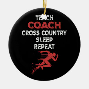 Décoration En Céramique Entraîneur Enseignant Sport Enseignant Coach Cross