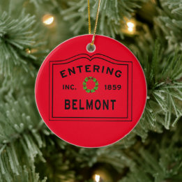 Décoration En Céramique Entrée de Belmont Ma Christmas