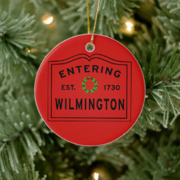 Décoration En Céramique Entrée de Wilmington MA Noël