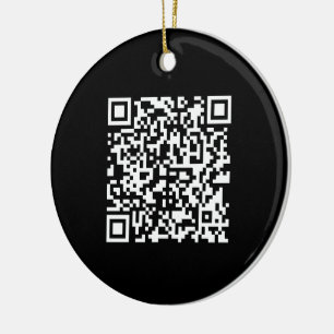 Décoration En Céramique Entrez l'URL et créez un code QR scannable Noir