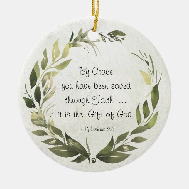 Décoration En Céramique Ephesians 2:8 (Devant)