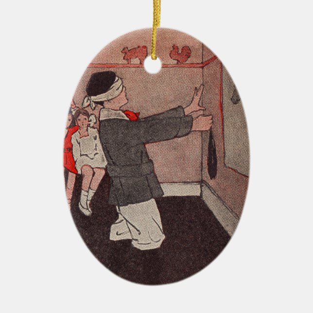 Décoration En Céramique Épingler la queue âne (Devant)