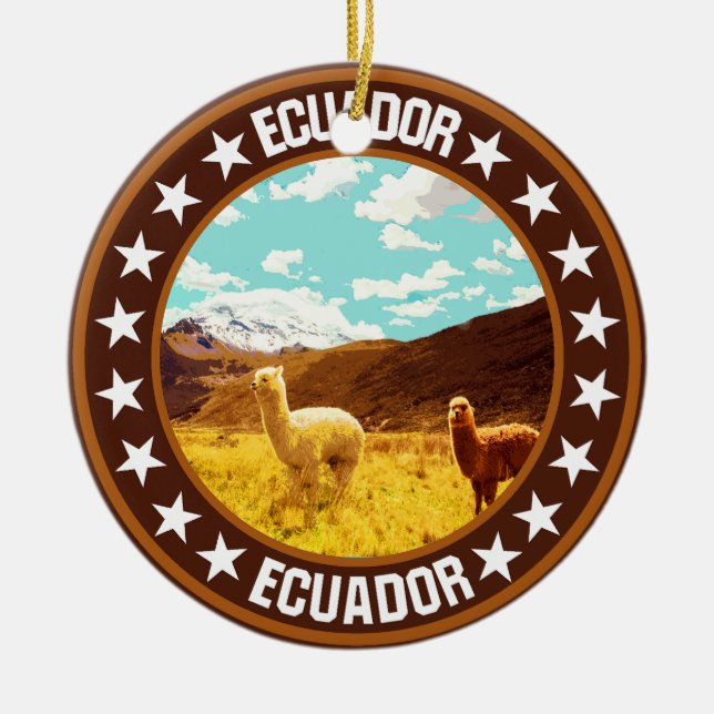 Décoration En Céramique Équateur (Devant)