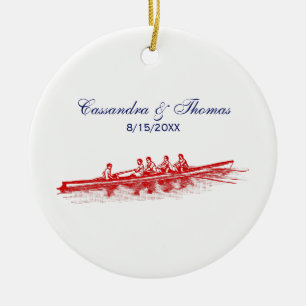 Décoration En Céramique Équipe d'aviron Équipe de rameurs Sports nautiques