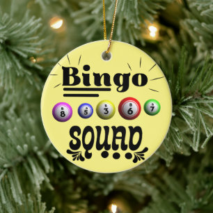 Décoration En Céramique Équipe de Bingo