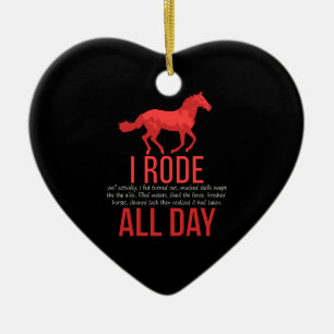 Décoration En Céramique Équitation - Cadeau de randonnée équestre