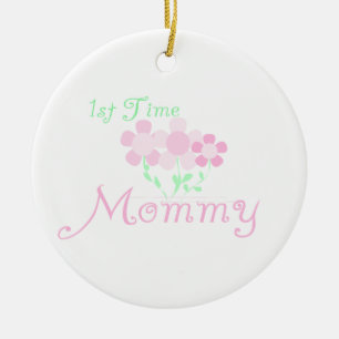 Décoration En Céramique ęr Le rose de maman de temps fleurit des cadeaux