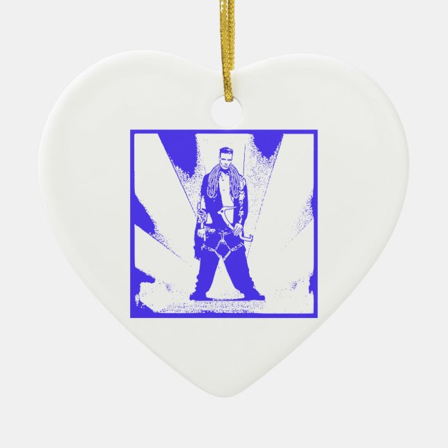 Décoration En Céramique Escalade de glace bébé (Devant)