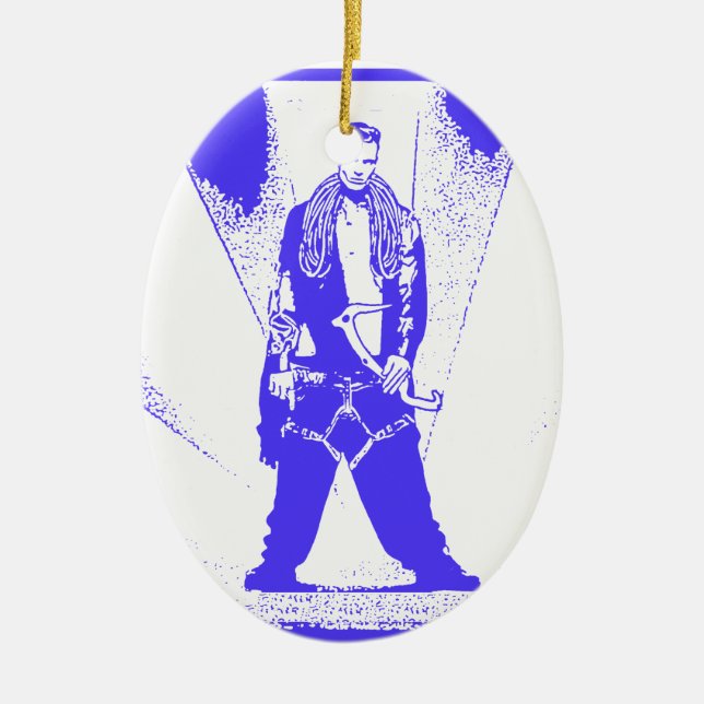 Décoration En Céramique Escalade de glace bébé (Devant)