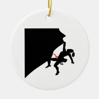 Décoration En Céramique Escalade Mountain Girl Black Silhouette