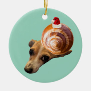 Décoration En Céramique Escargot de fête