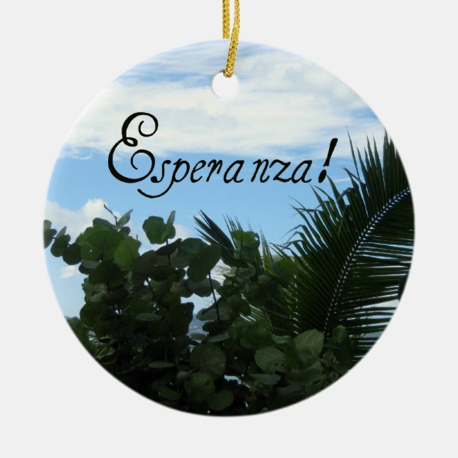 Décoration En Céramique Esperanza - Espoir (Devant)