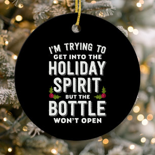 Décoration En Céramique Essayer D'Entrer Dans L'Esprit De Vacances Drôle