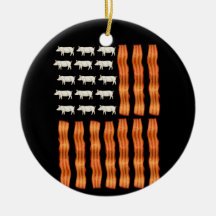 États-Unis Bacon Drapeau de porc Vintage
