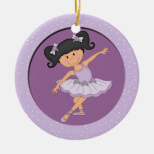Décoration En Céramique Étoile lilas mignonne de ballet de la ballerine 3