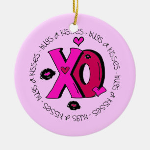 Décoration En Céramique Étreintes et baisers de Valentine