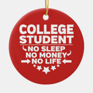 Décoration En Céramique Étudiant à l'université Pas de sommeil Pas d'argen