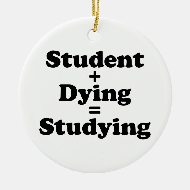 Décoration En Céramique Étudiant plus l'étude de mort d'égaux (Devant)