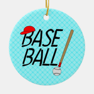 Décoration En Céramique Exclamation de baseball