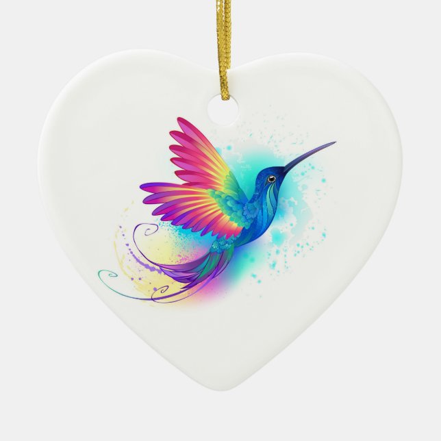 Décoration En Céramique Exotic Rainbow Hummingbird (Devant)