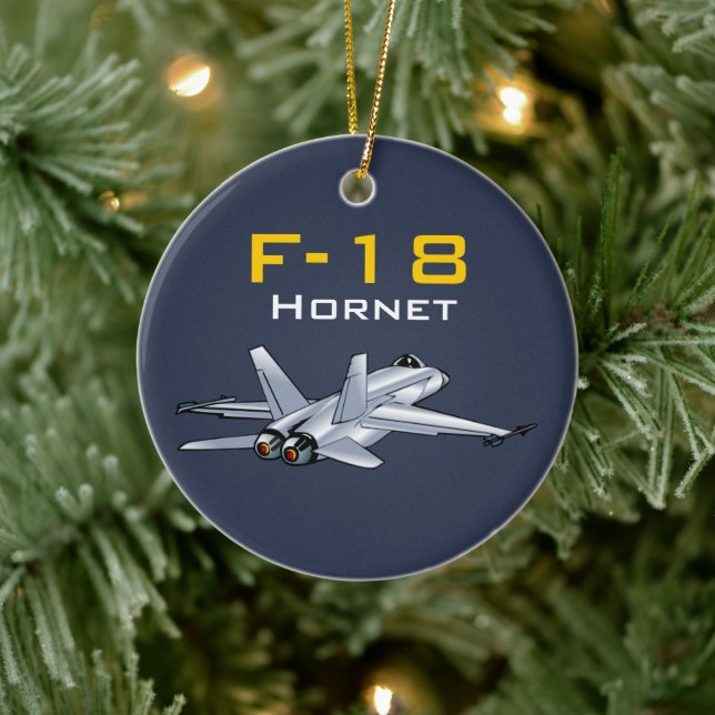 DÉCORATION EN CÉRAMIQUE F-18 (Arbre)