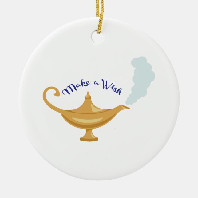 Décoration En Céramique Faites un souhait (Devant)