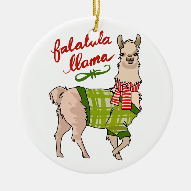 Décoration En Céramique Falalala Llama (Devant)