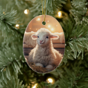 Décoration En Céramique Fantastique Noël des moutons, Don pour les amoureu