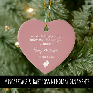 Décoration En Céramique Fausse couche / Bébé Perte Memorial Noël