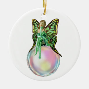 Décoration En Céramique Fée de bulle, Fleur Fée, Dons de fées, Fée