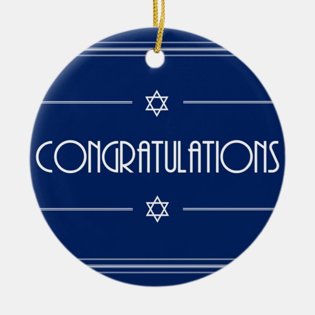 Décoration En Céramique Félicitations (Devant)