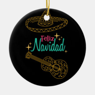 Décoration En Céramique Feliz navidad