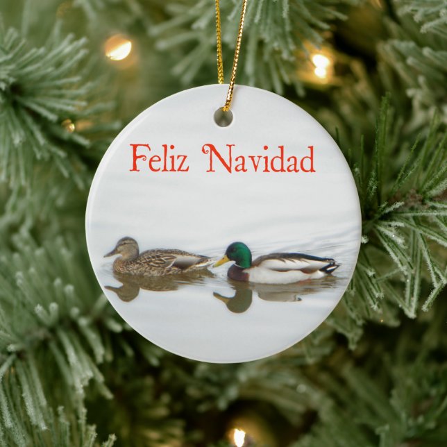 Décoration En Céramique Feliz Navidad - Mallards (Arbre)