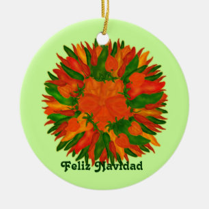 Décoration En Céramique Feliz Navidad Sunny Peppers
